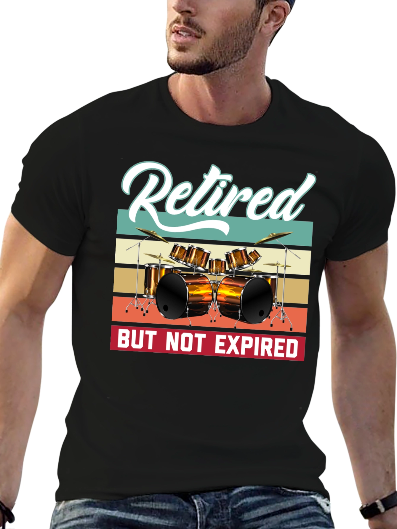Retired But Not Expired Drummer T-Shirt