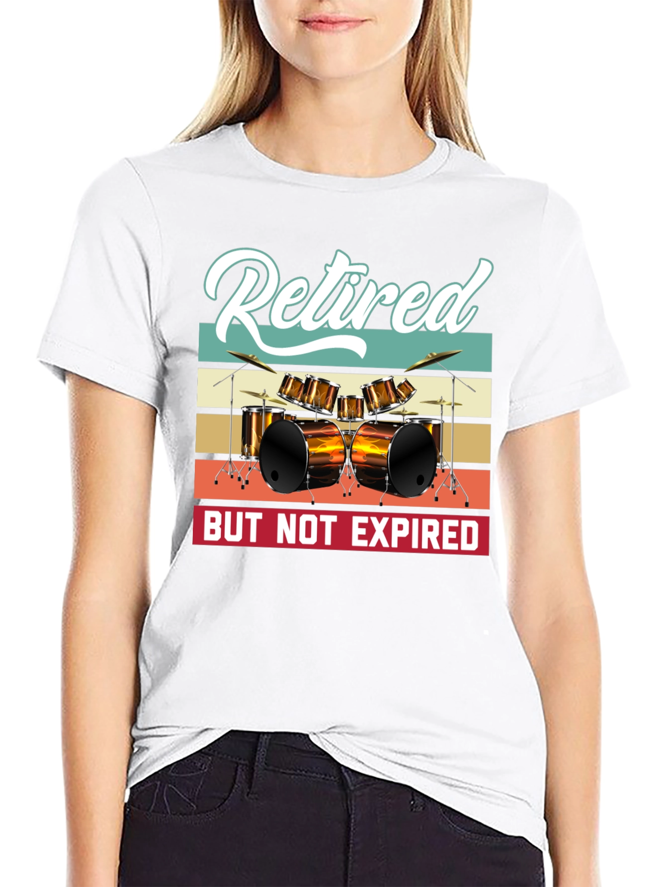 Retired But Not Expired Drummer T-Shirt