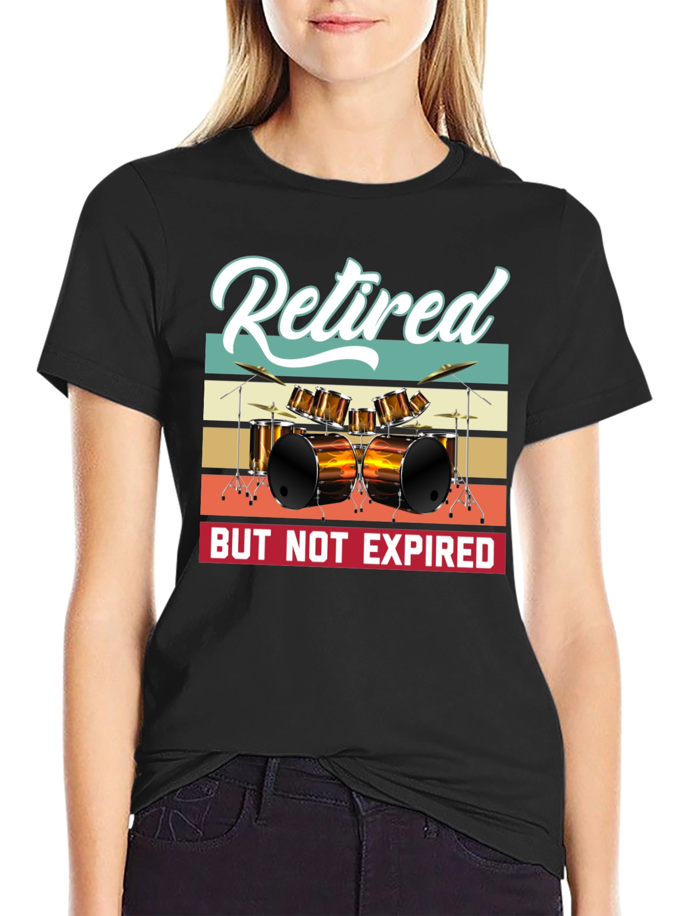 Retired But Not Expired Drummer T-Shirt