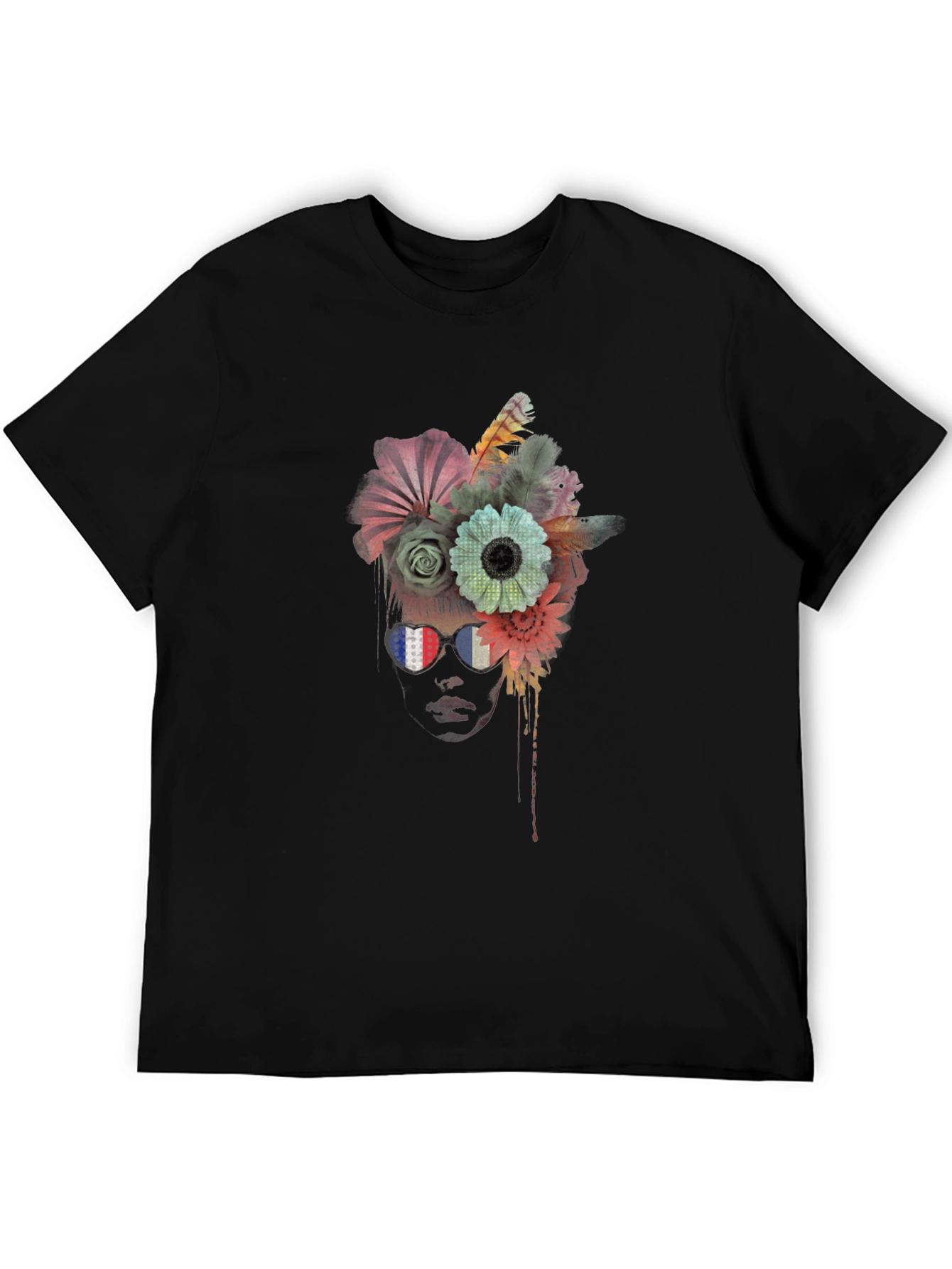 Floral Crown Graphic Tee - Stylish Unisex Shirt