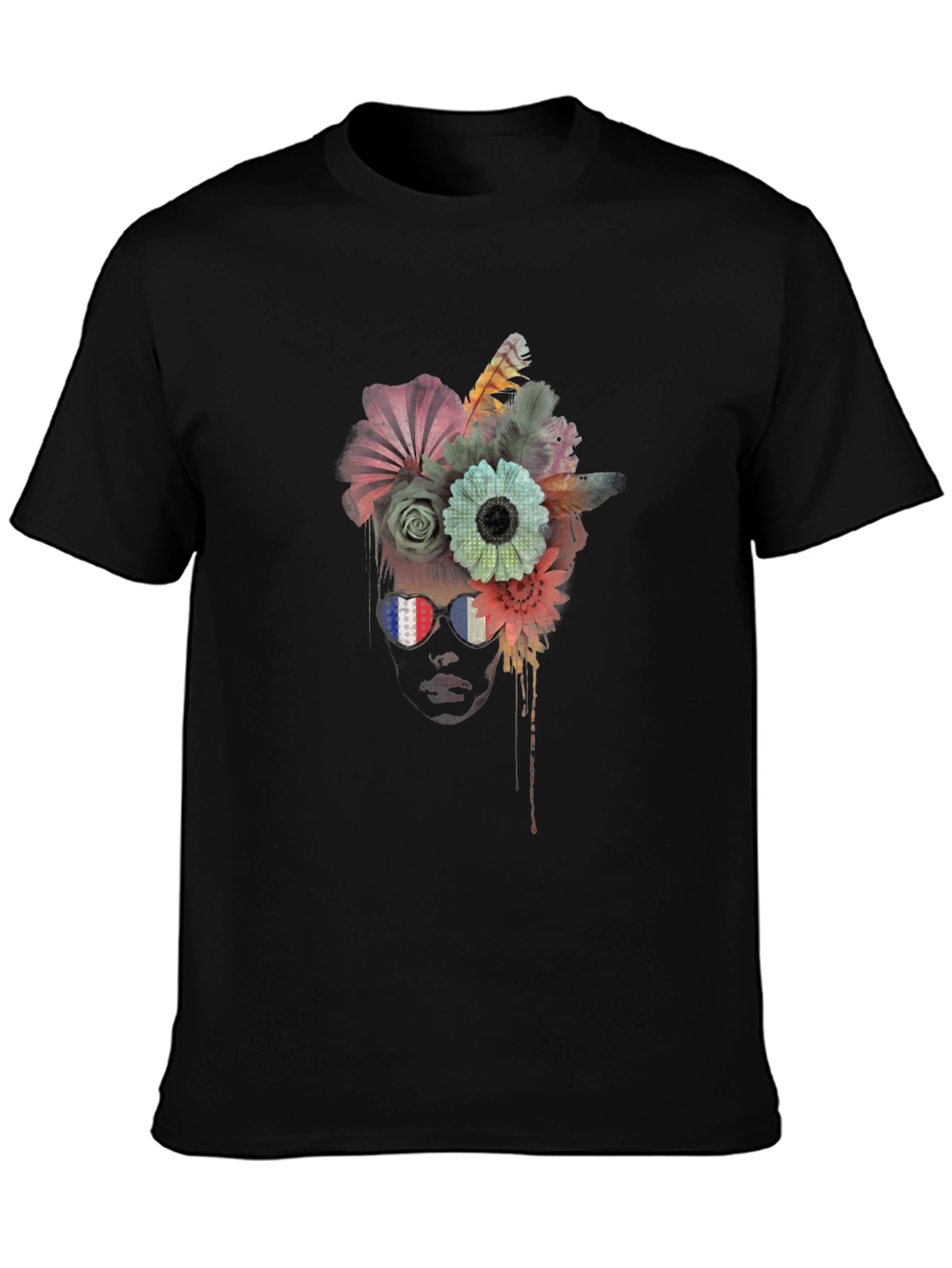 Floral Crown Graphic Tee - Stylish Unisex Shirt