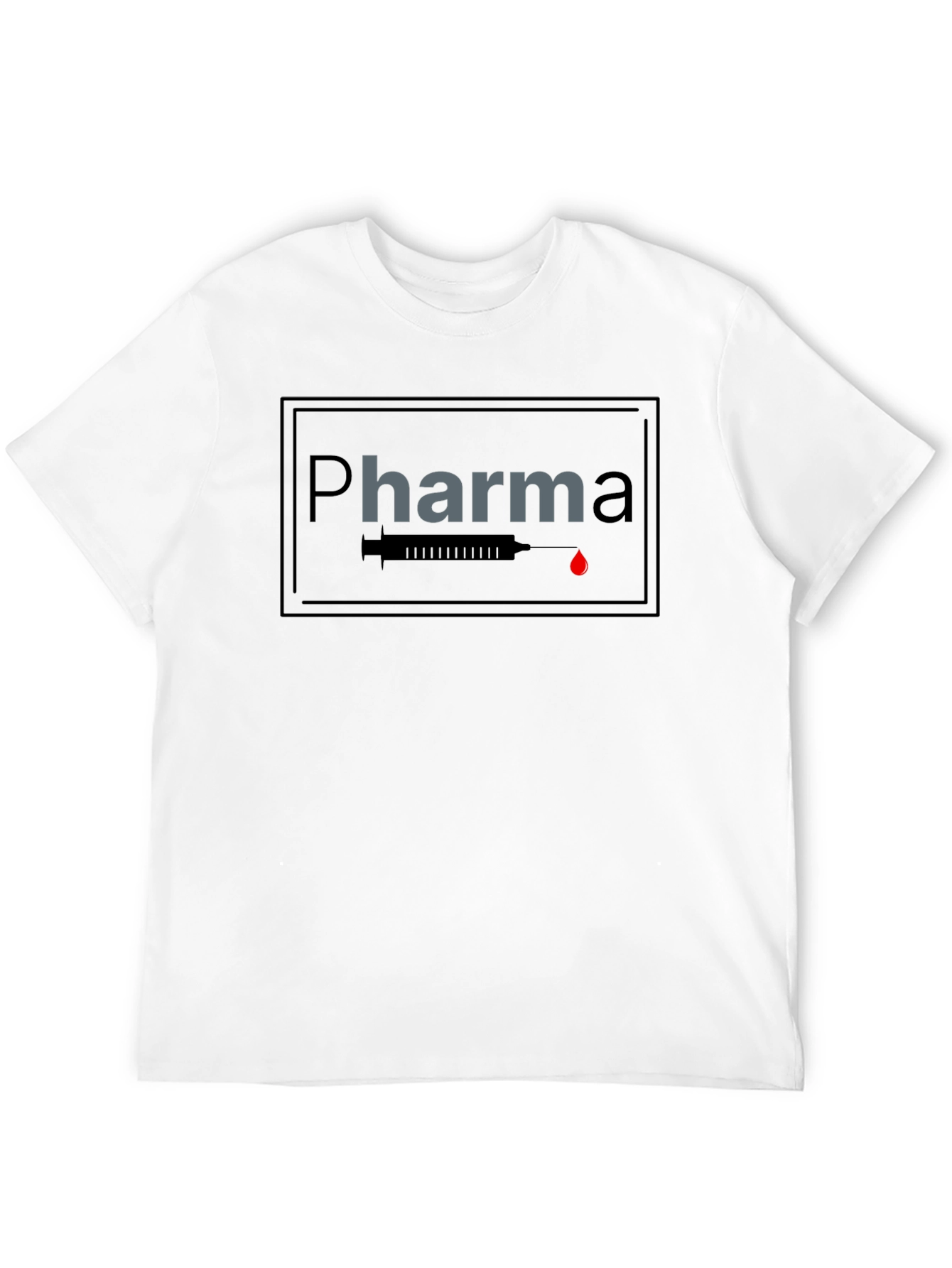 Pharma Syringe Graphic T-Shirt - Stylish Med Design