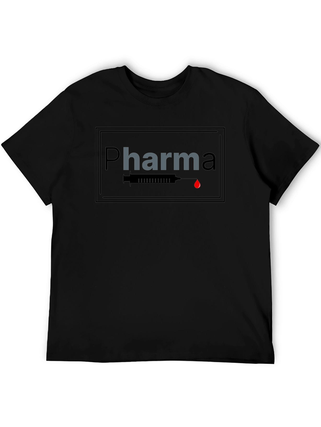 Pharma Syringe Graphic T-Shirt - Stylish Med Design
