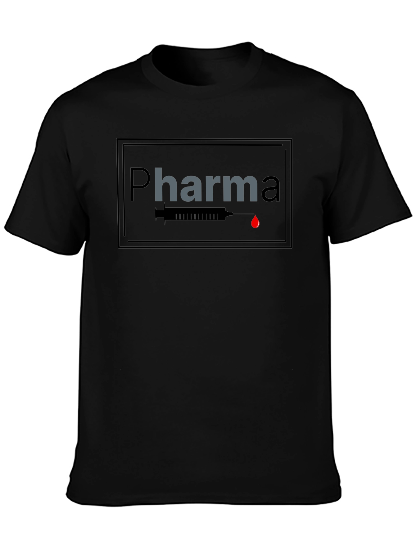 Pharma Syringe Graphic T-Shirt - Stylish Med Design