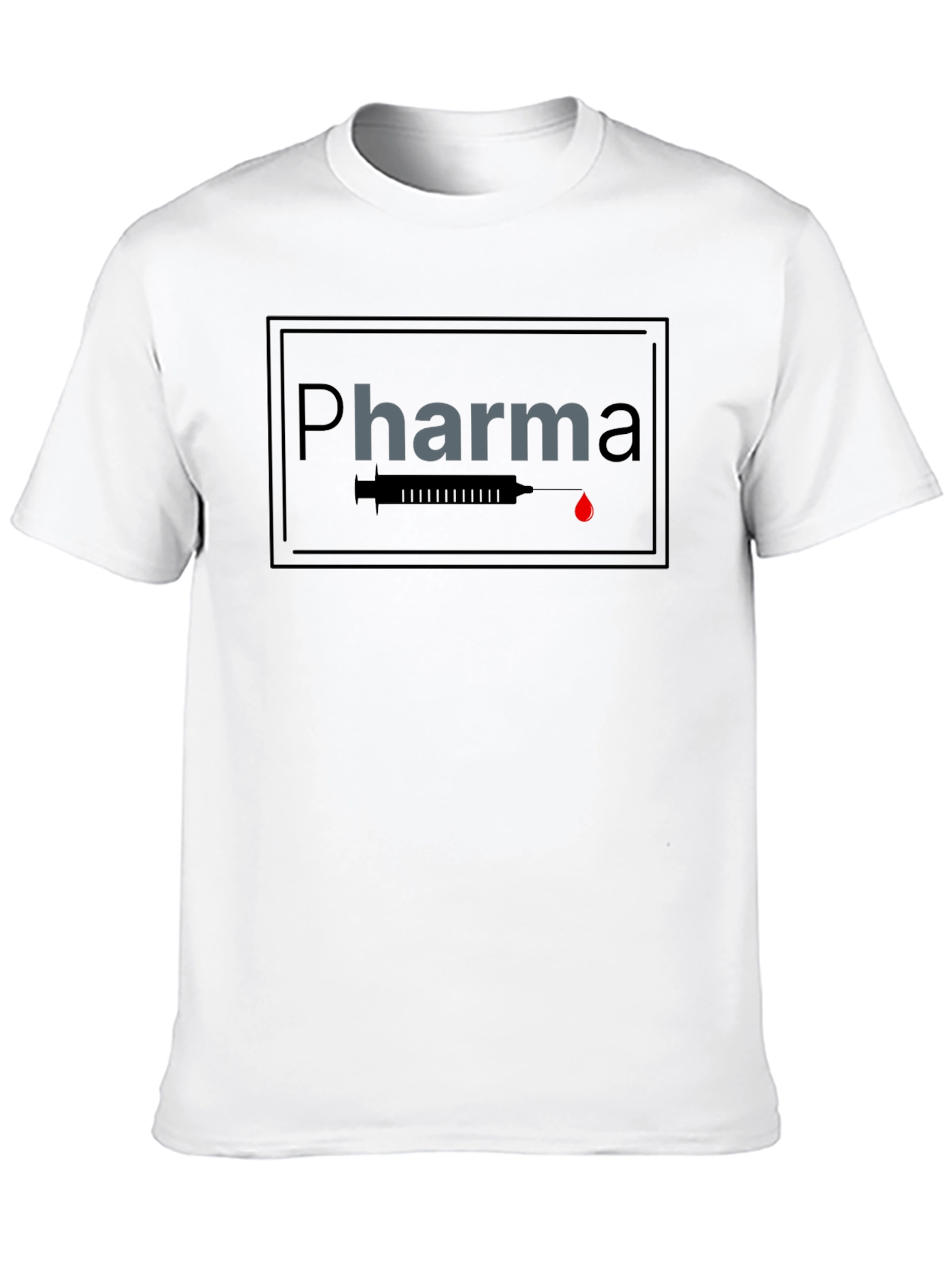 Pharma Syringe Graphic T-Shirt - Stylish Med Design