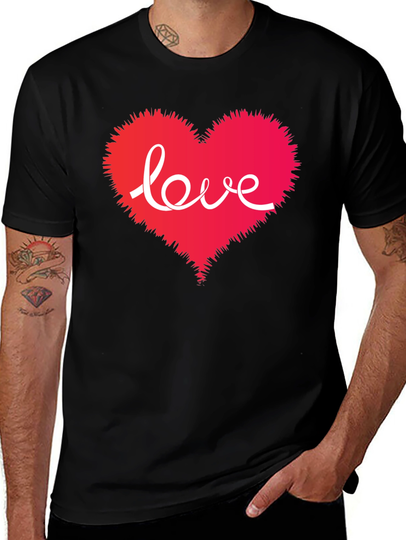 Love Heart Graphic T-Shirt