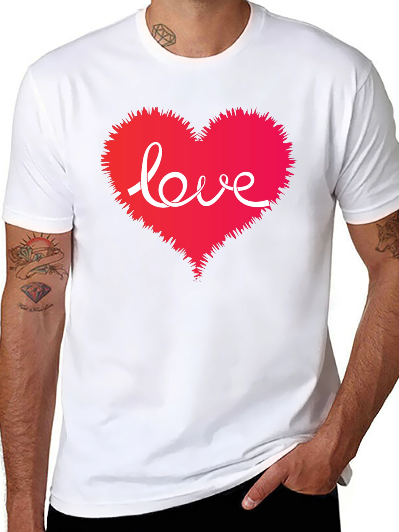 Love Heart Graphic T-Shirt