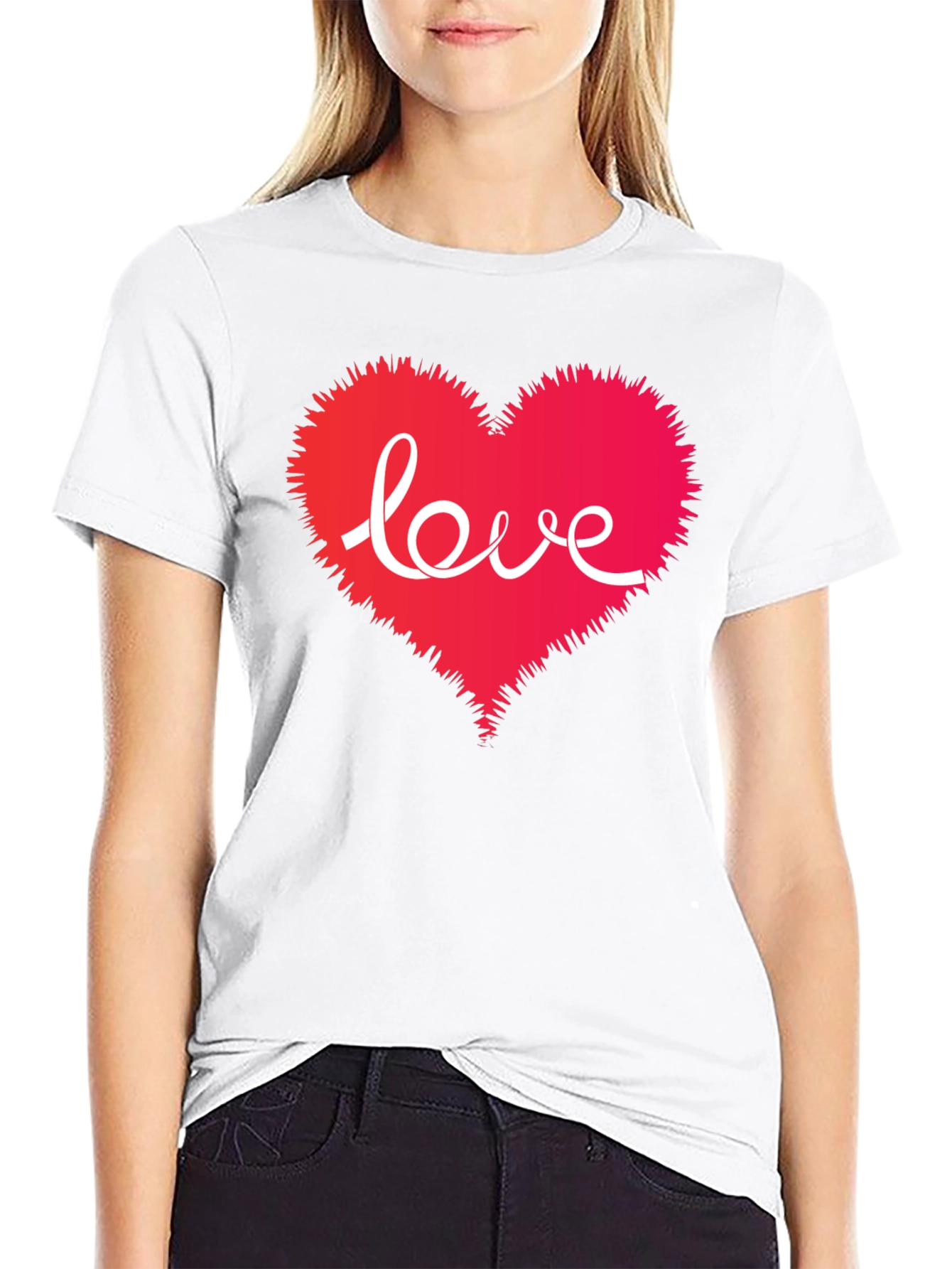 Love Heart Graphic T-Shirt