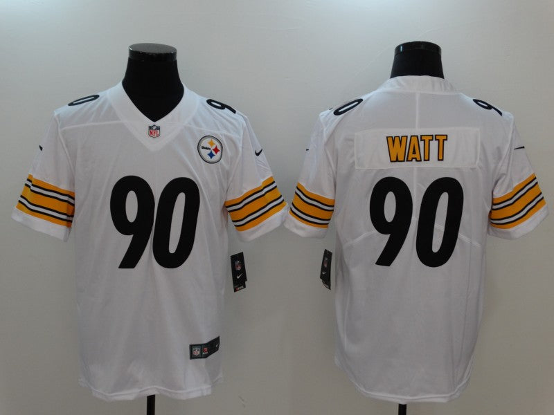 Men's Pittsburgh Steelers T.J. Watt #90 White Game Jerseys