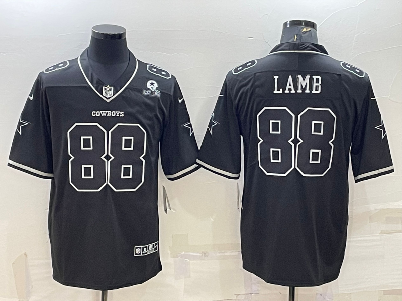 Men's Dallas Cowboys CeeDee Lamb #88 Black Alternate Team Game Jerseys