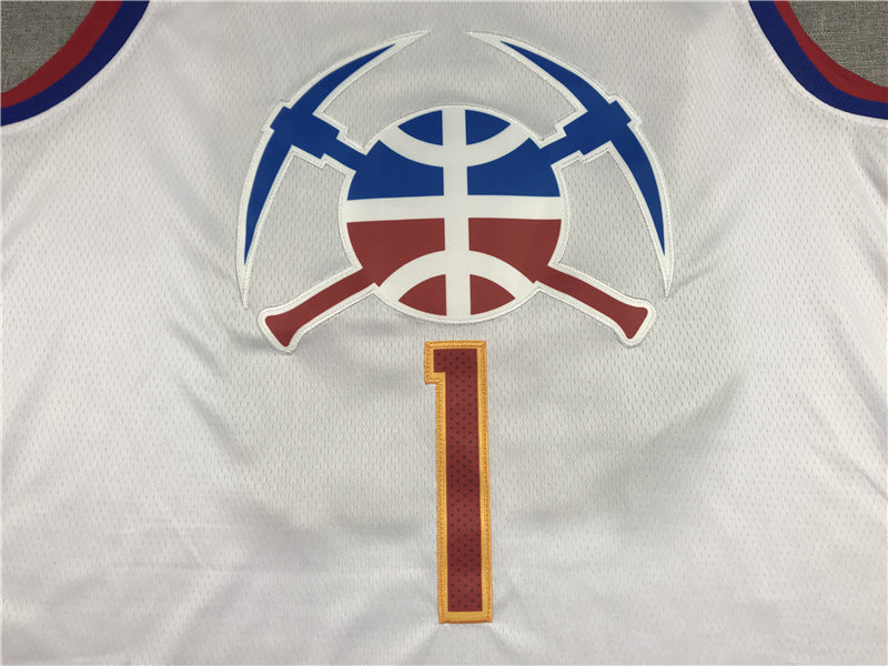Men's Denver Nuggets Michael Porter Jr. #1 White 2023 Swingman Player Jerseys