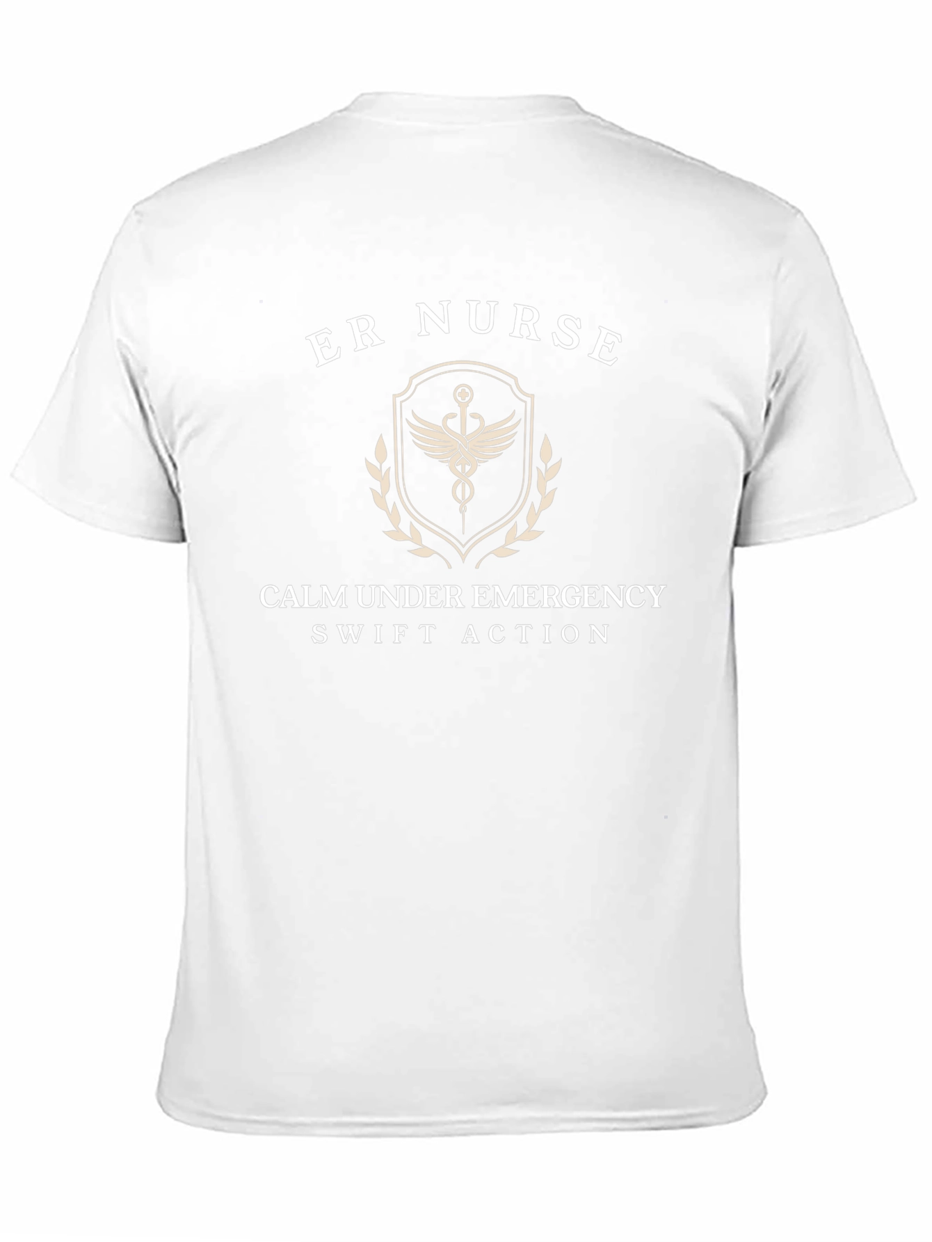 ER Nurse T-Shirt: Calm Under Emergency Swift Action