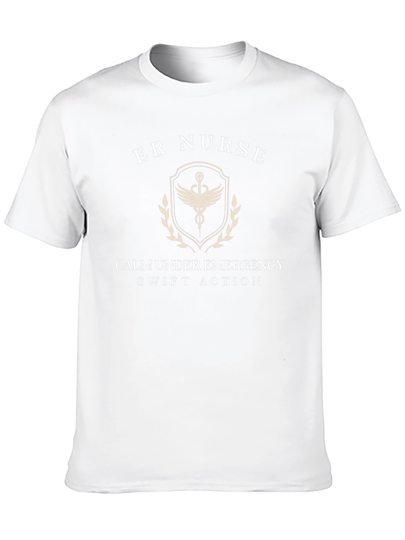 ER Nurse T-Shirt: Calm Under Emergency Swift Action