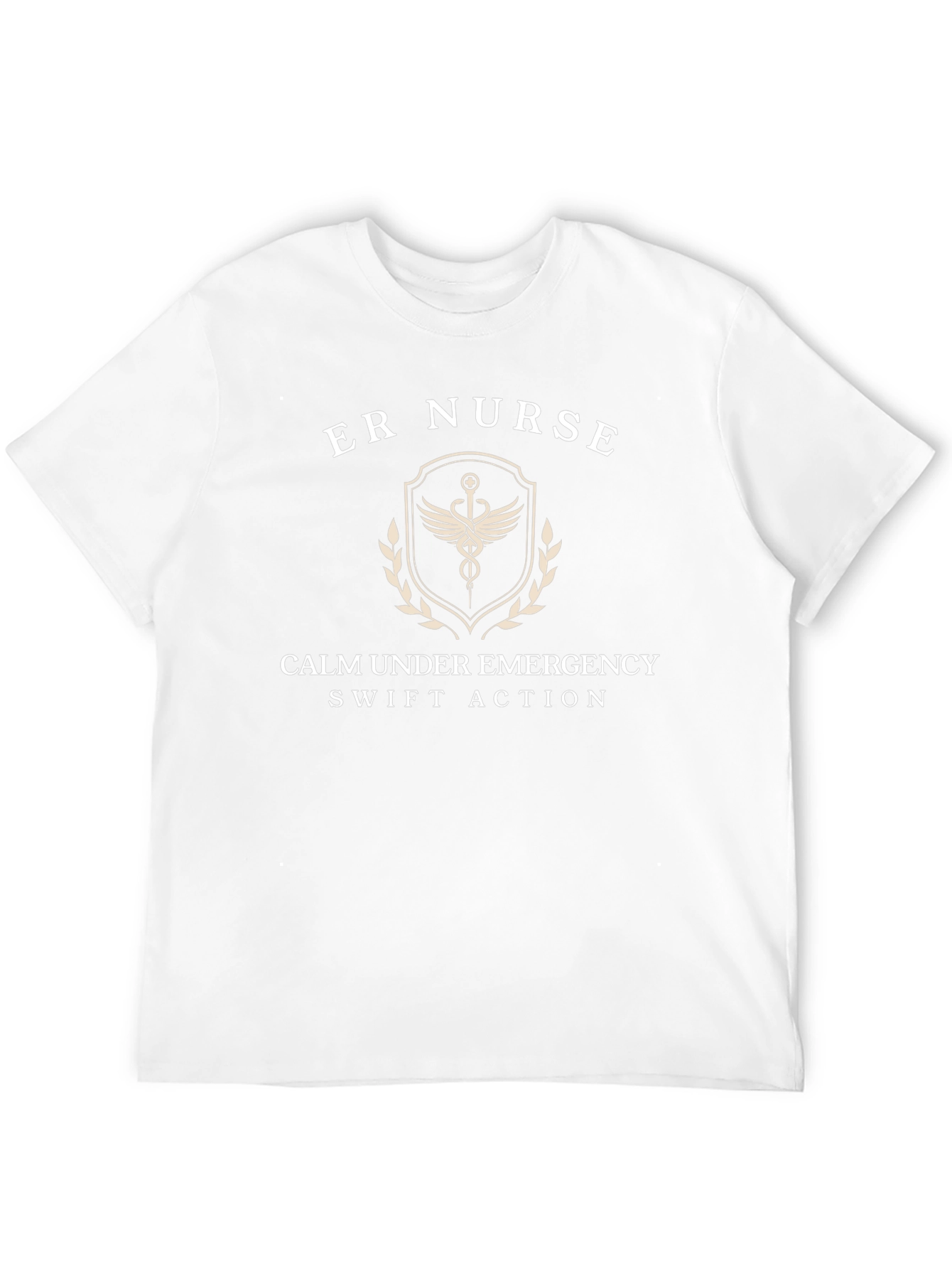 ER Nurse T-Shirt: Calm Under Emergency Swift Action