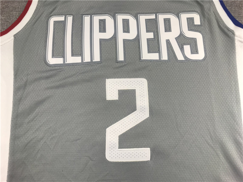 Men's LA Clippers Kawhi Leonard Gray 2020/21 Swingman Jerseys - Earned Edition