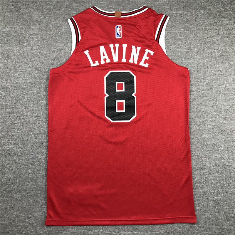 Men's Chicago Bulls Zach LaVine #8 Red Fast Break Player Jerseys