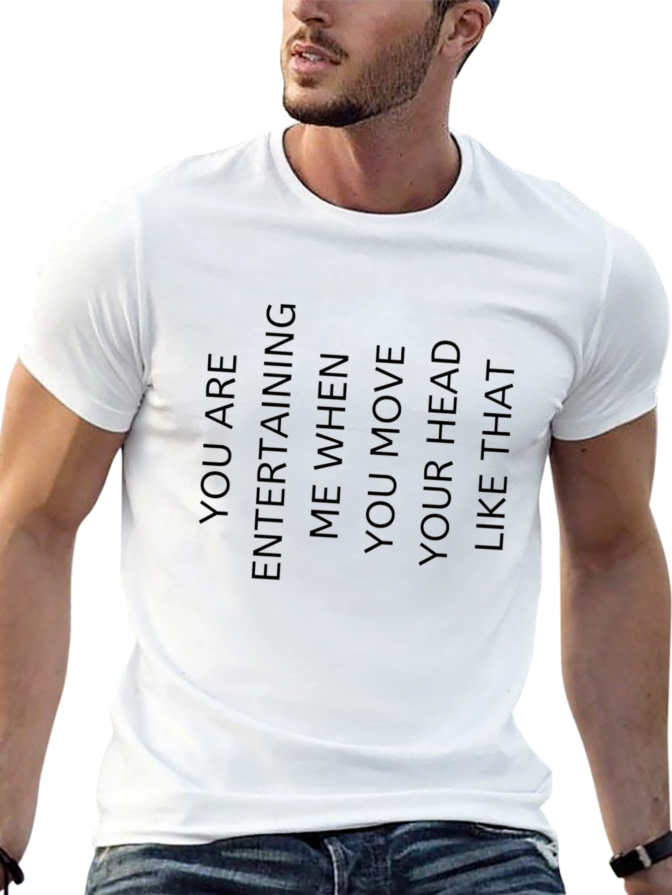 Entertaining Head Move Graphic Tee