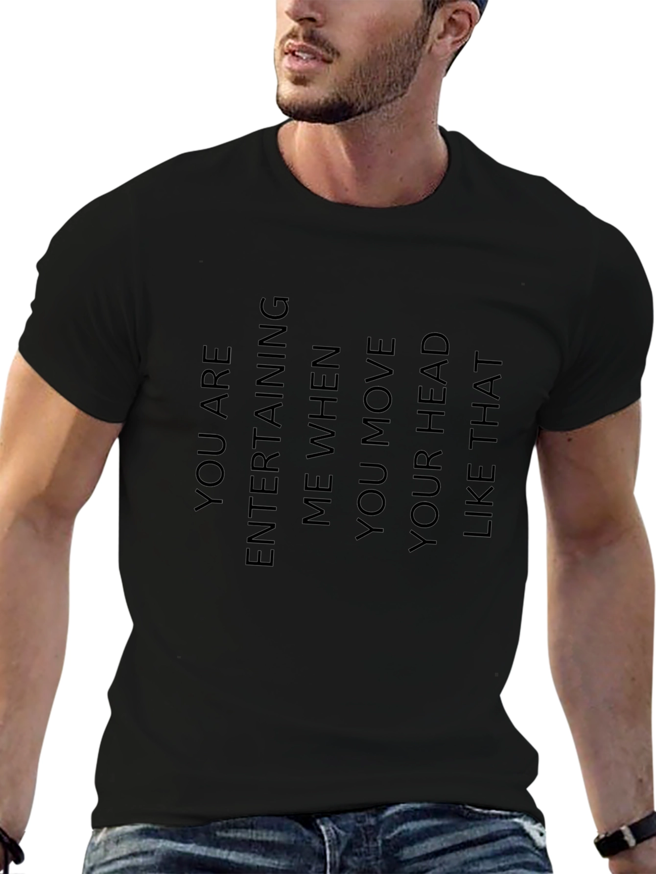 Entertaining Head Move Graphic Tee