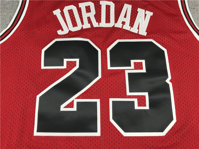 Men's Chicago Bulls Michael Jordan Red 1984-85 Hardwood Classics Jerseys