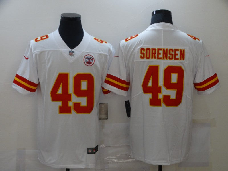 Men's Kansas City Chiefs Daniel Sorensen #49 White Game Jerseys
