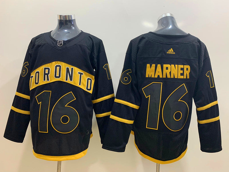 Men's Toronto Maple Leafs Mitch Marner #16 Black Game Jerseys