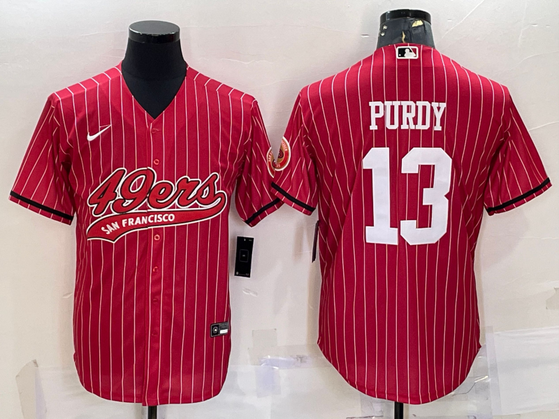 Men's San Francisco 49ers Brock Purdy #13 Red Player Jerseys Joint Edition