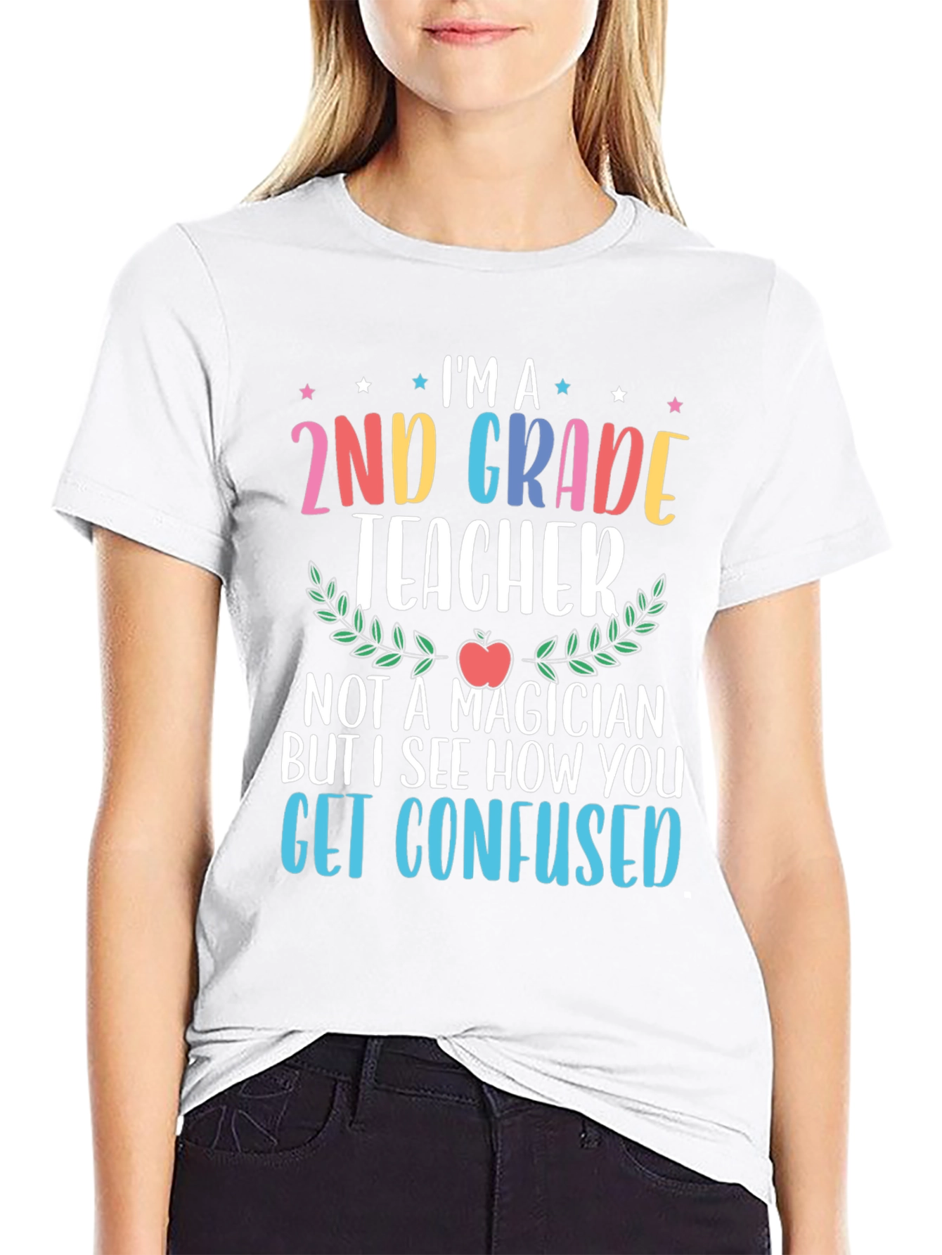 2nd Grade Teacher Graphic T-Shirt