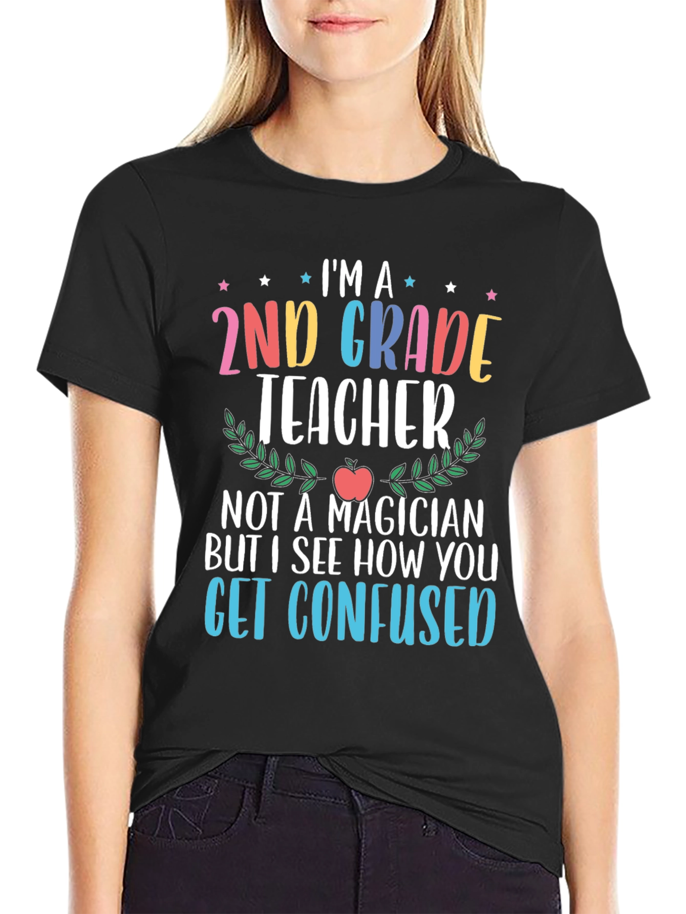 2nd Grade Teacher Graphic T-Shirt