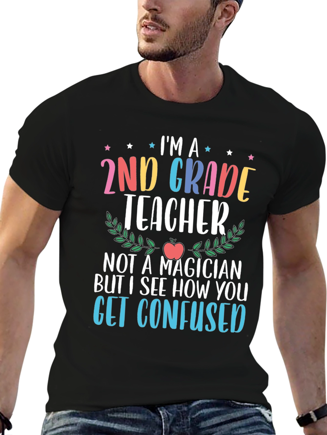 2nd Grade Teacher Graphic T-Shirt
