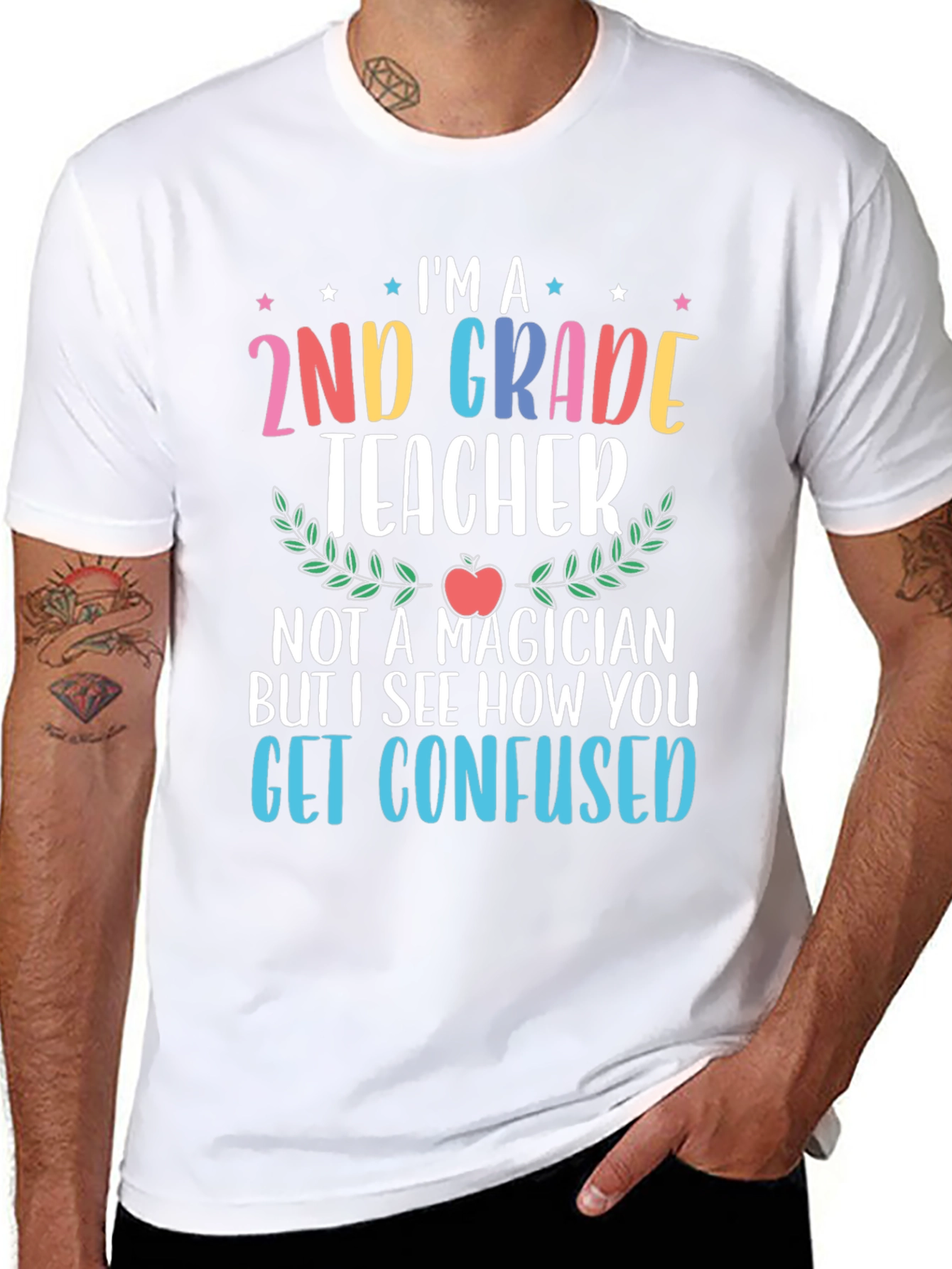 2nd Grade Teacher Graphic T-Shirt