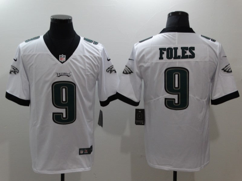 Men's Philadelphia Eagles Nick Foles #9 White Game Jerseys