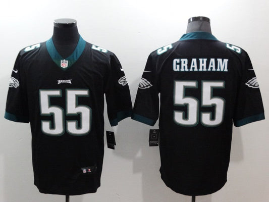 Men's Philadelphia Eagles Brandon Graham #55 Black Game Jerseys