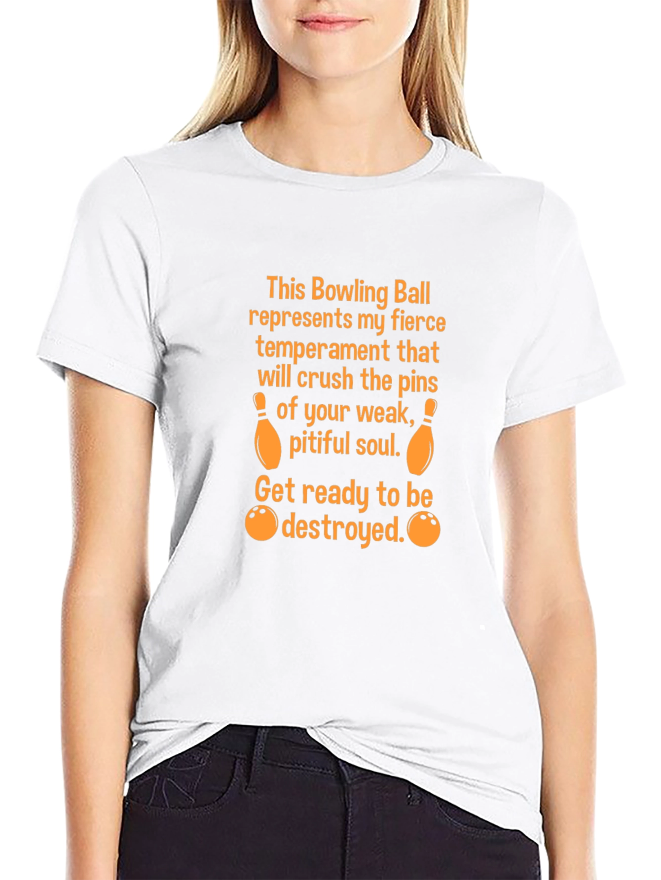 Fierce Bowling Ball Temperament Graphic Tee