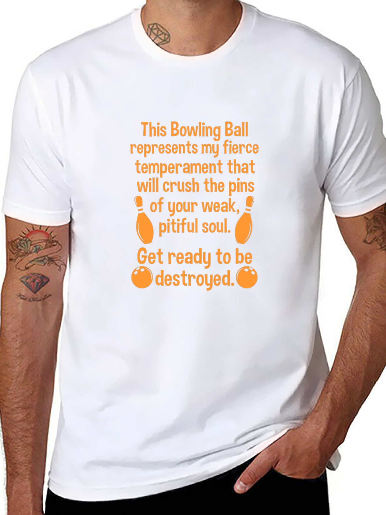 Fierce Bowling Ball Temperament Graphic Tee