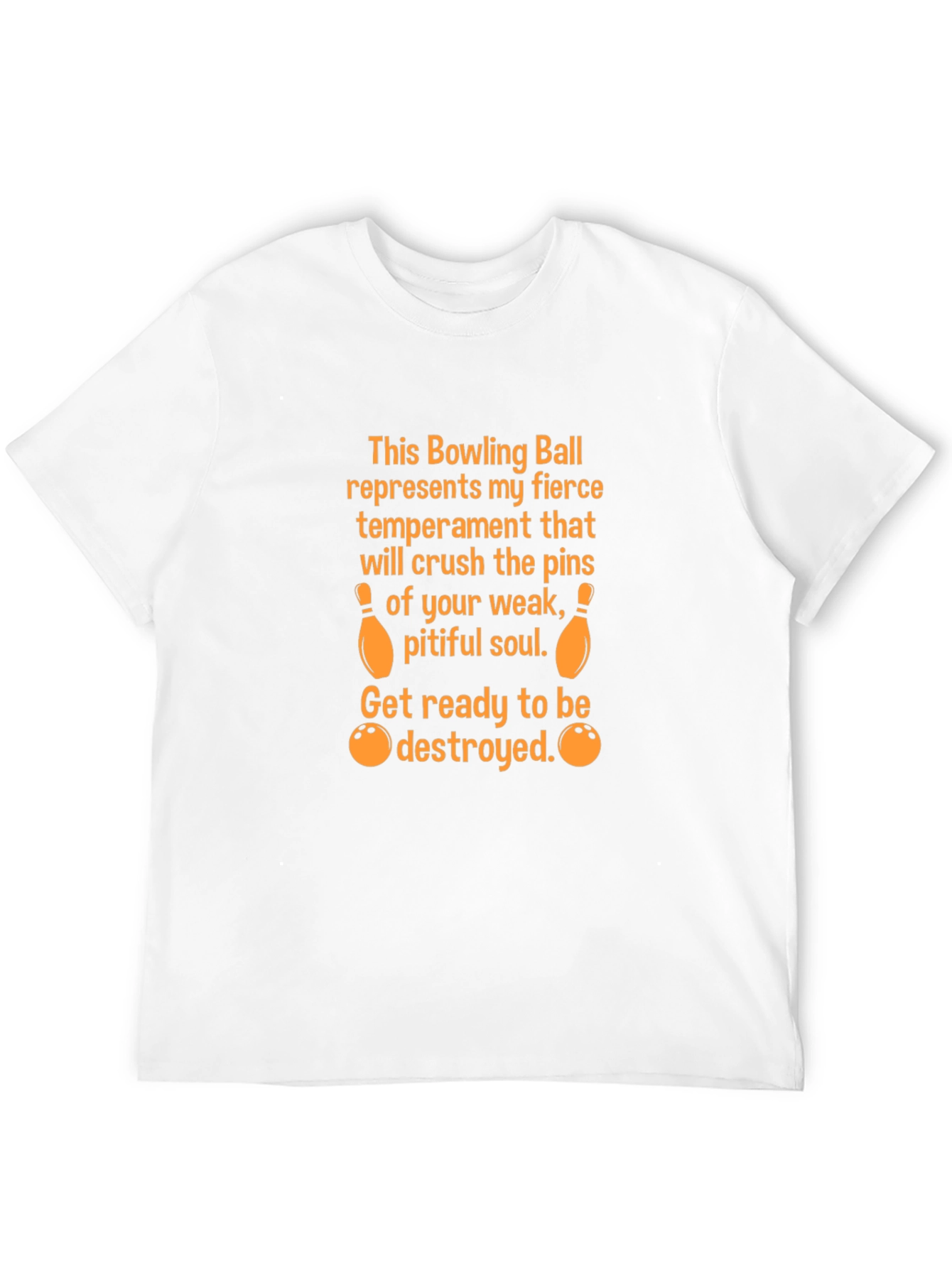 Fierce Bowling Ball Temperament Graphic Tee
