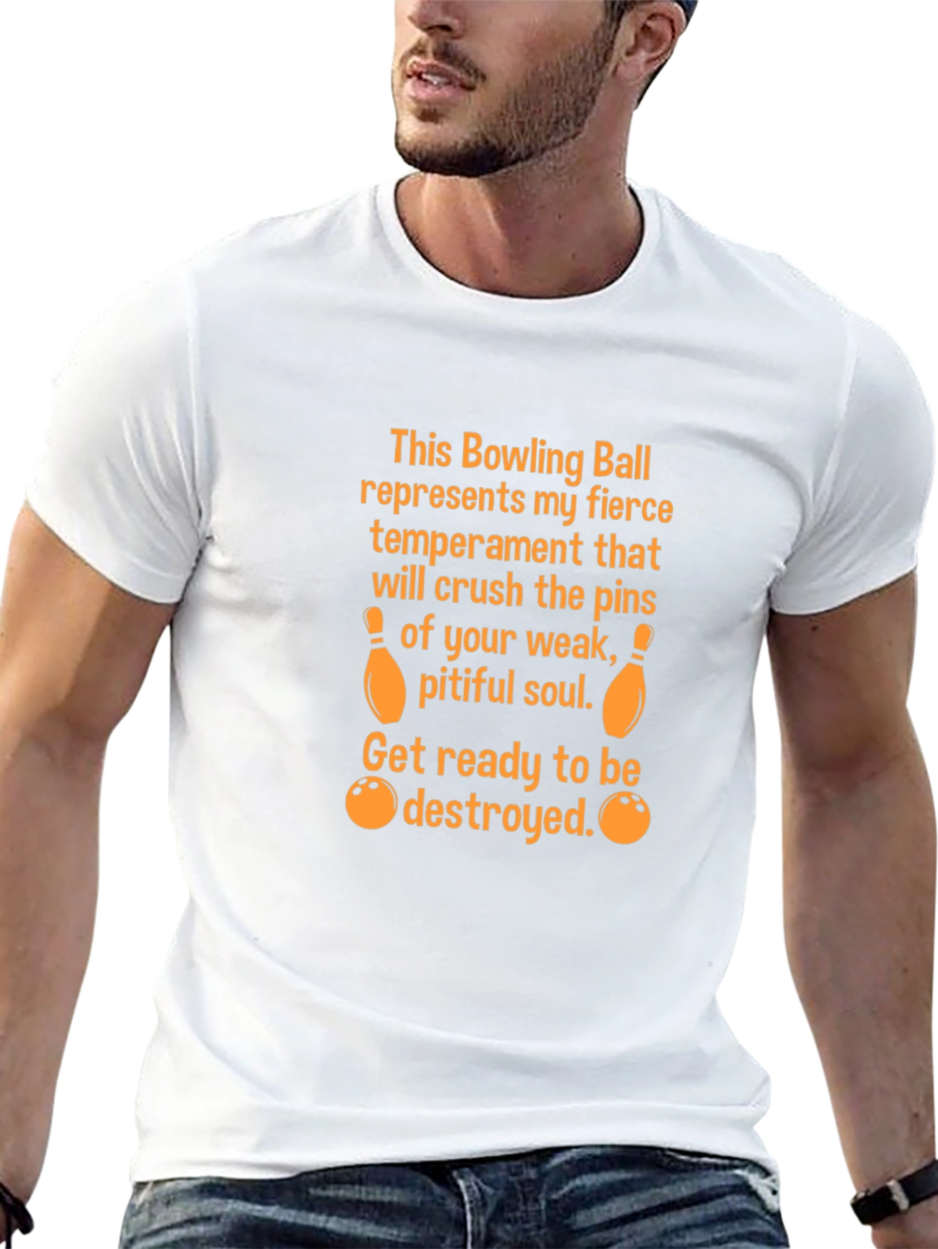 Fierce Bowling Ball Temperament Graphic Tee