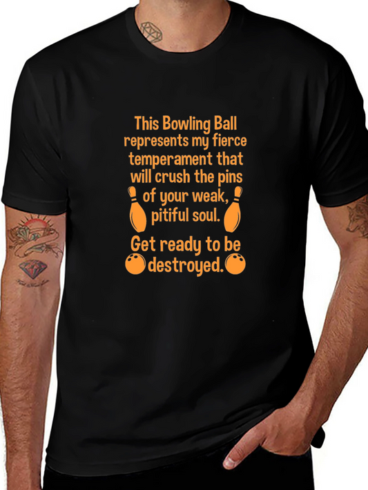 Fierce Bowling Ball Temperament Graphic Tee