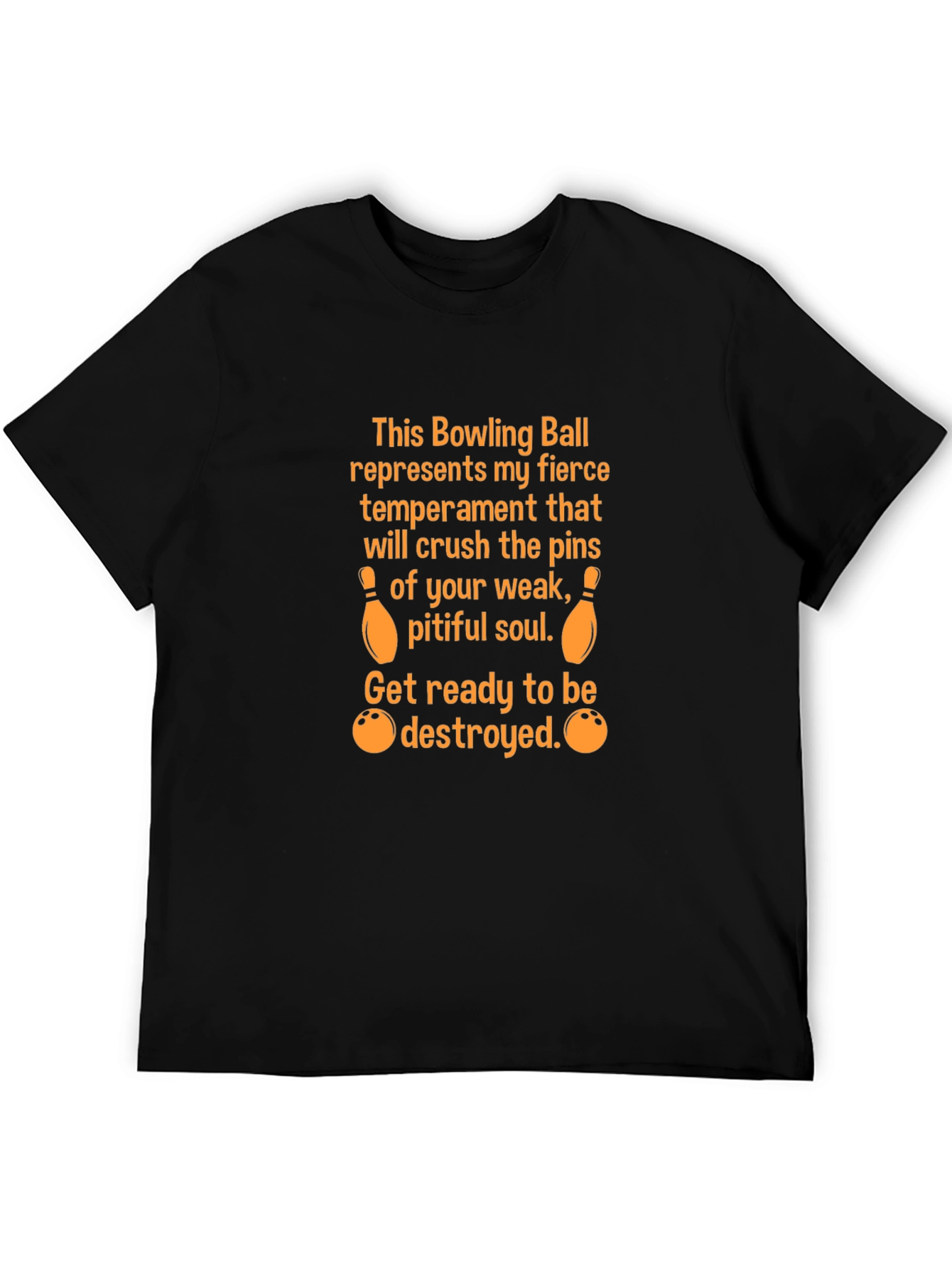Fierce Bowling Ball Temperament Graphic Tee