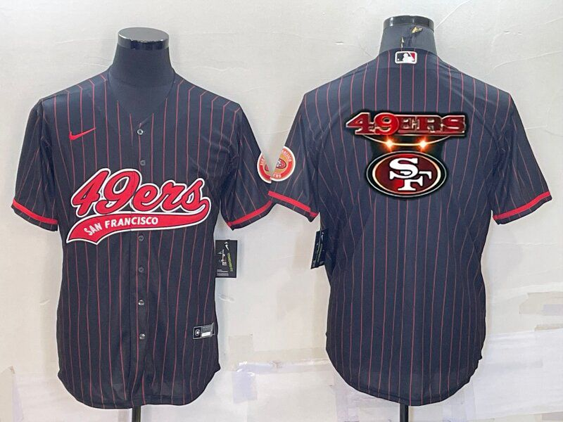 Men's San Francisco 49ers Black Game Player Jerseys