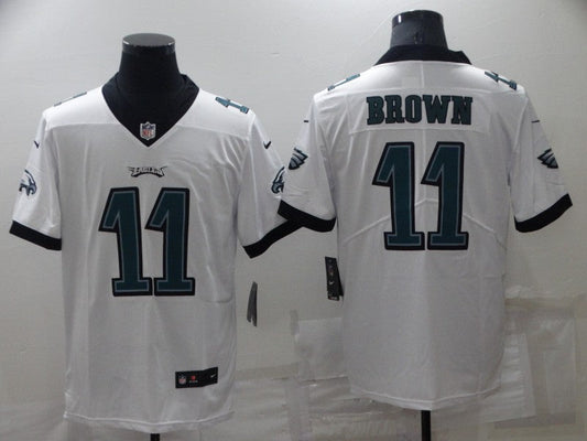 Men's Philadelphia Eagles A.J. Brown #11 White Game Jerseys