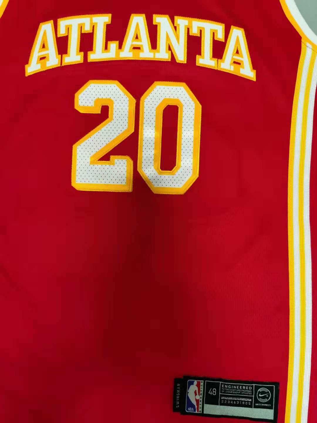 Men's Atlanta Hawks John Collins #20 Red 2019/20 Swingman Jerseys