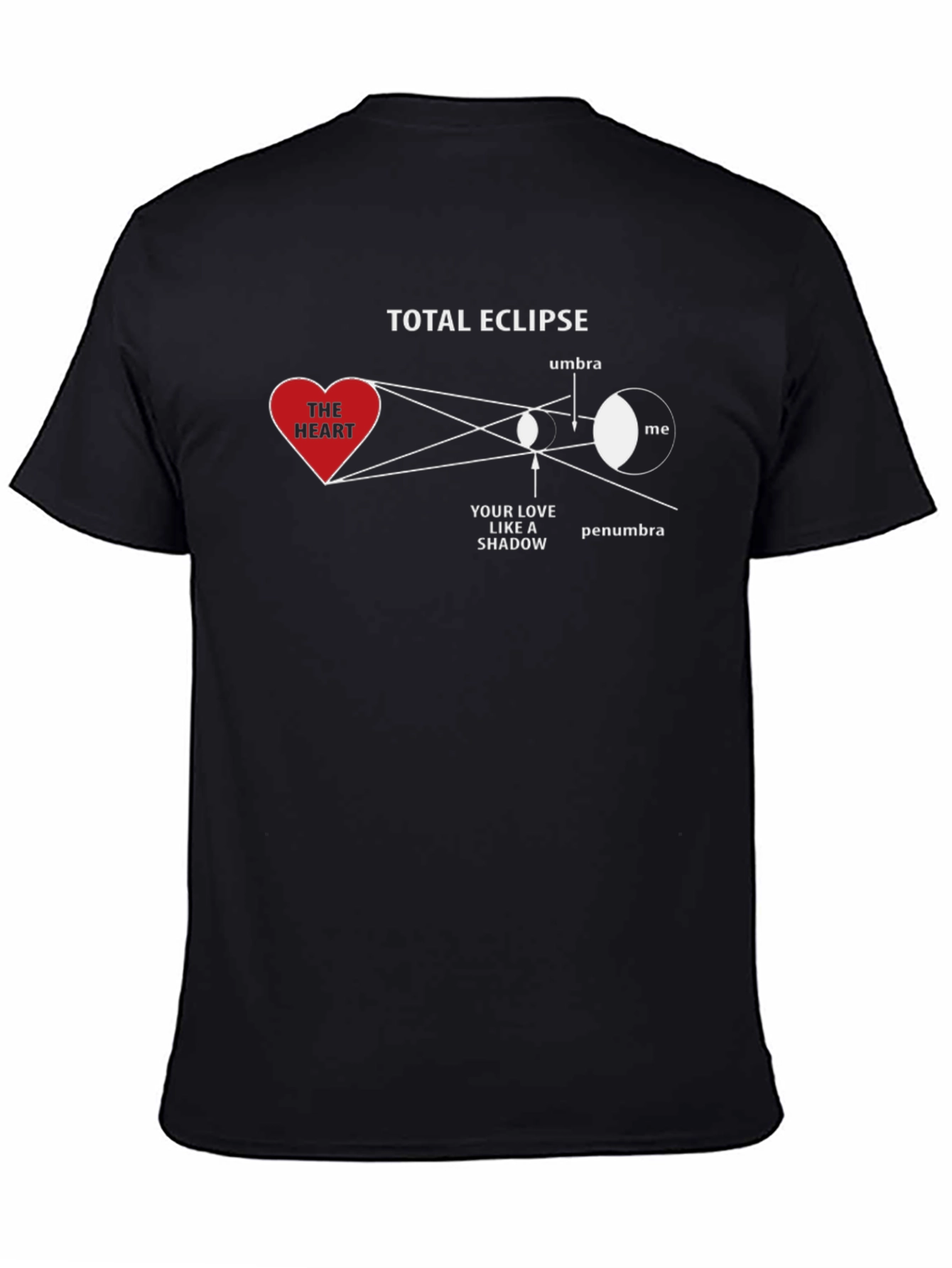 Total Eclipse Heart Shadow Graphic T-Shirt