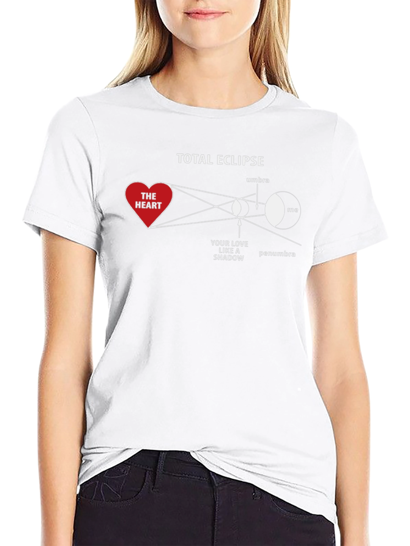 Total Eclipse Heart Shadow Graphic T-Shirt