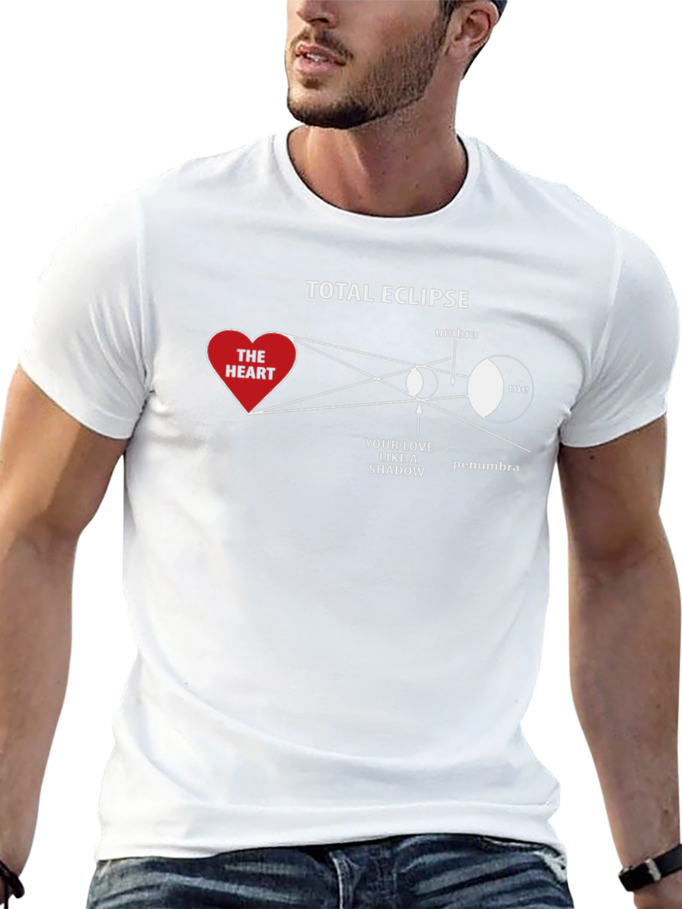 Total Eclipse Heart Shadow Graphic T-Shirt