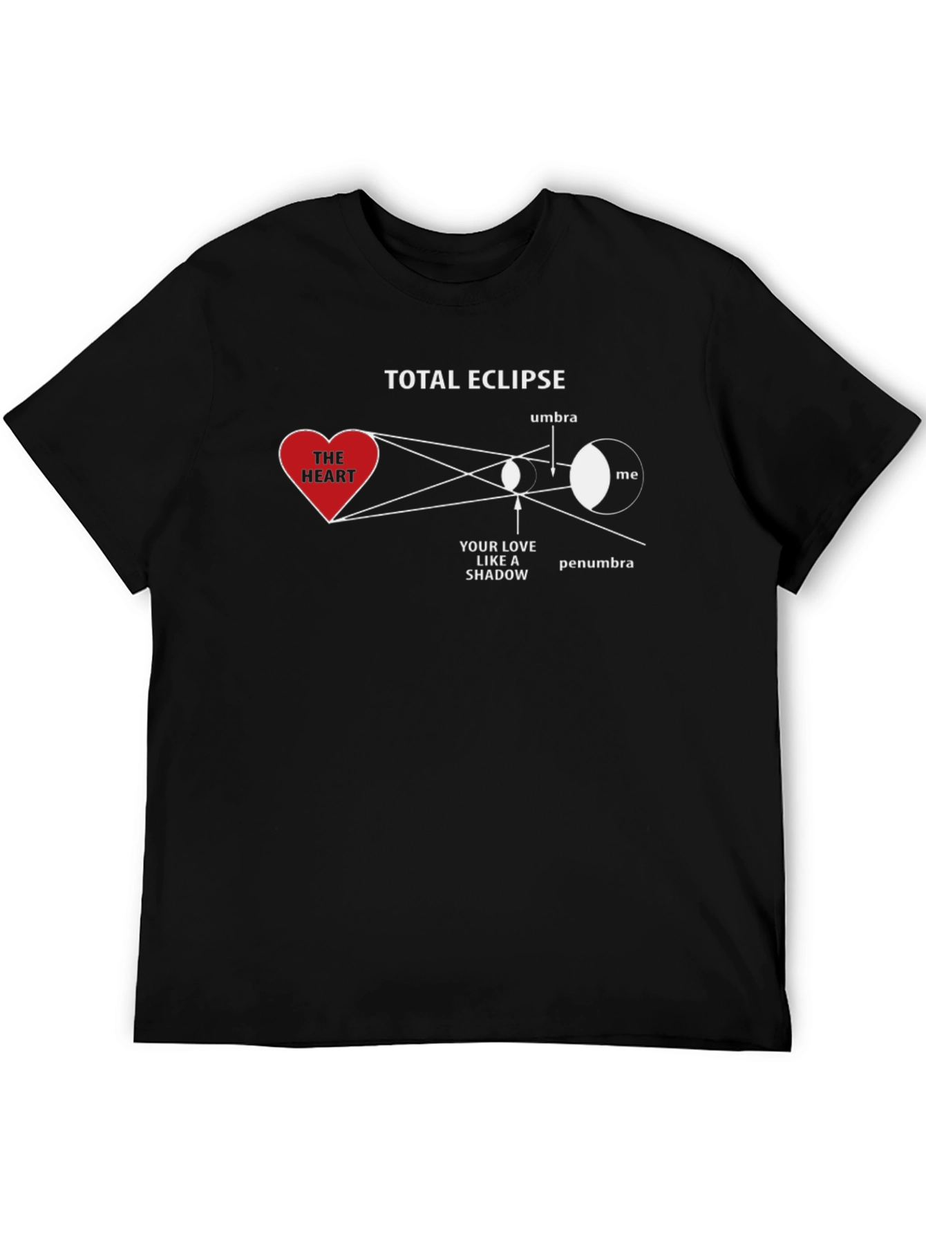 Total Eclipse Heart Shadow Graphic T-Shirt