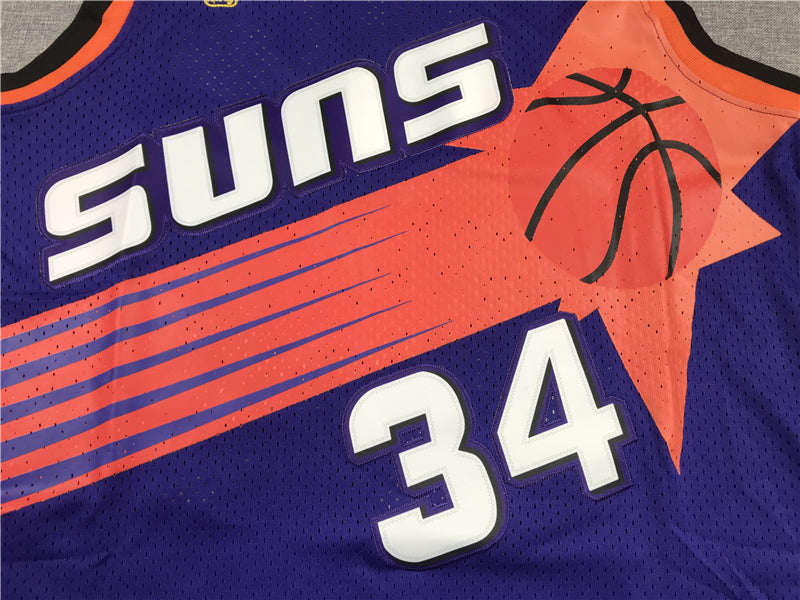 Men's Phoenix Suns Charles Barkley #34 Purple 1992-93 Swingman Jerseys