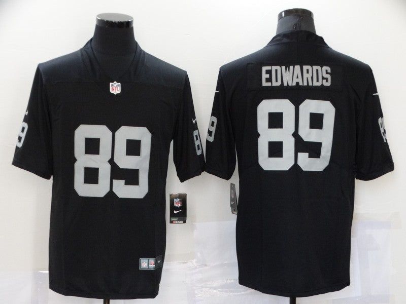 Men's Las Vegas Raiders Bryan Edwards #89 Black Game Jerseys