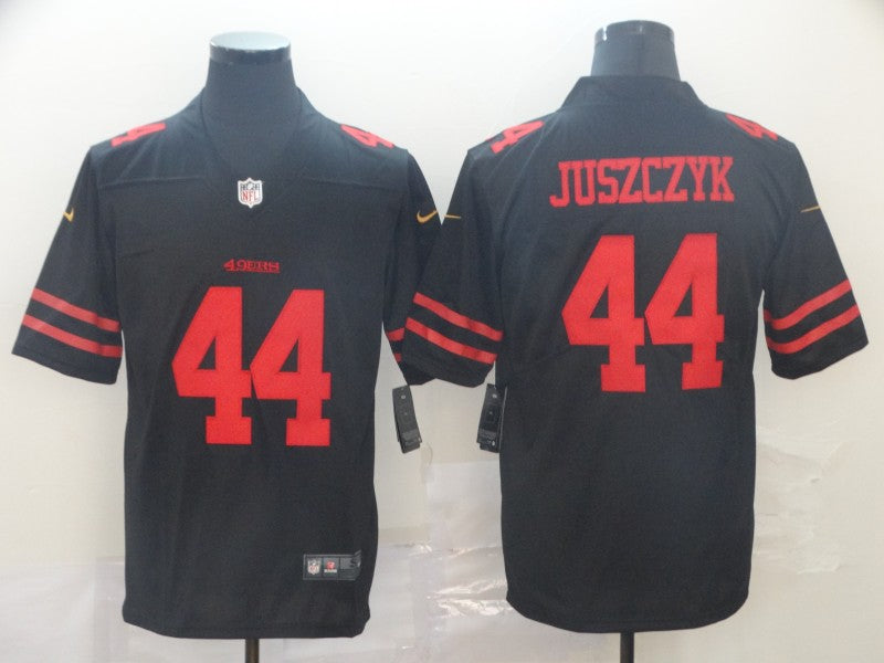 Men's San Francisco 49ers Kyle Juszczyk #44 Black Game Jerseys