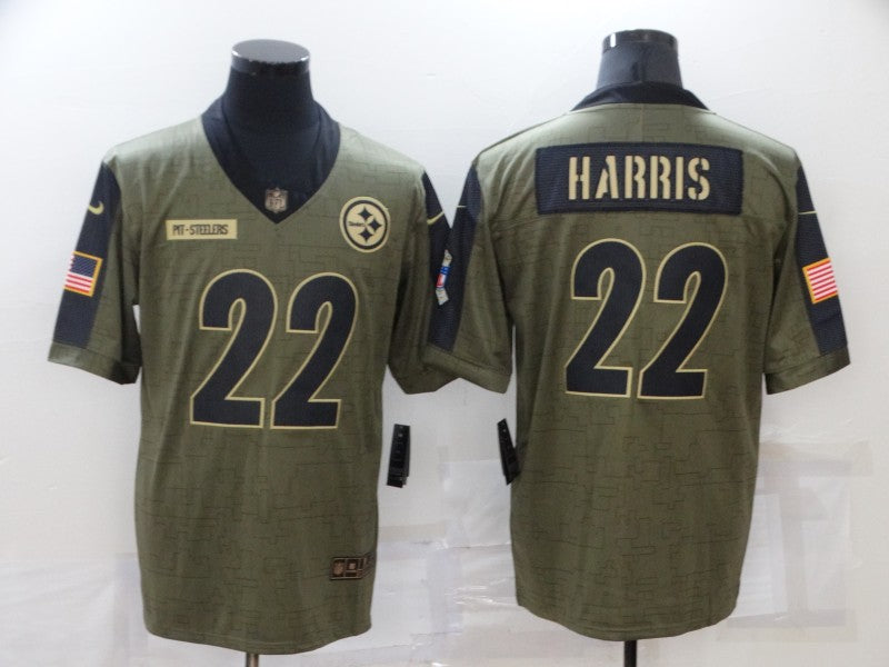Men's Pittsburgh Steelers Najee Harris #22 Brown Game Jerseys