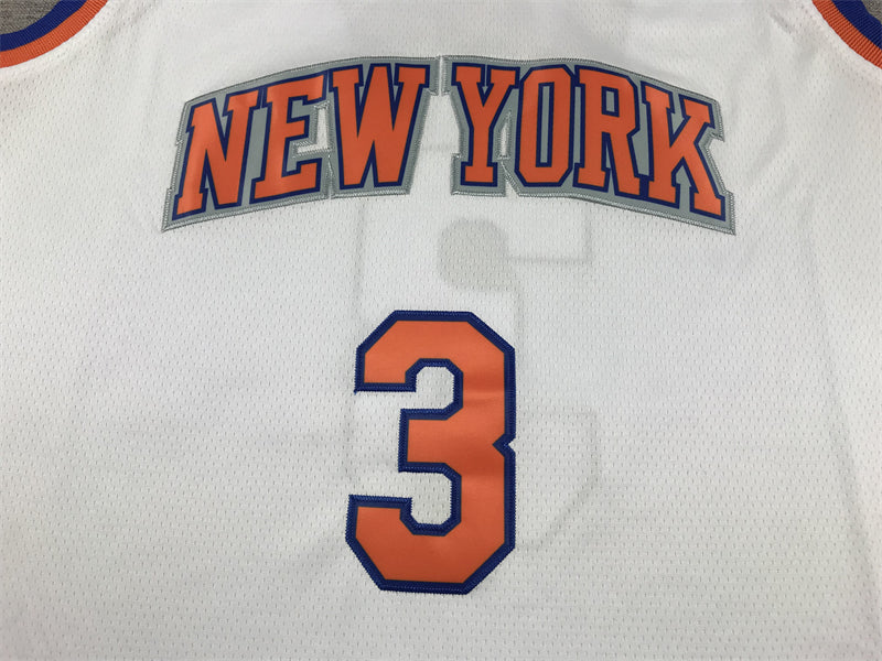 Men's New York Knicks Josh Hart #3 White Swingman Jerseys - Association Edition
